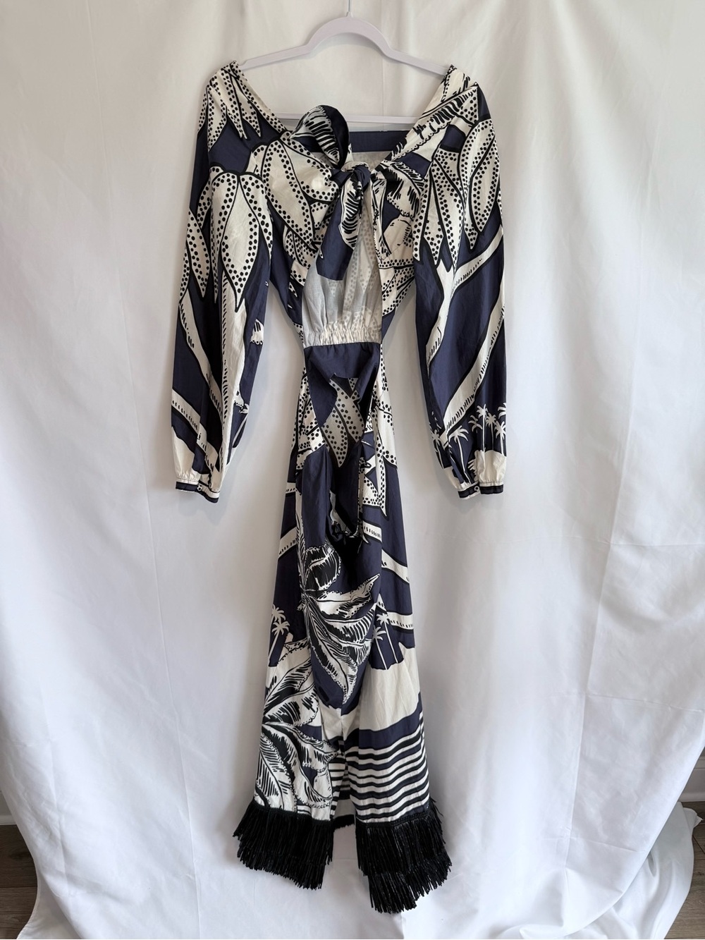 Johanna Ortiz Holistic Jungle Embroidered Midi Dress NWT Size 6 - Picture 6 of 16